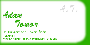 adam tomor business card